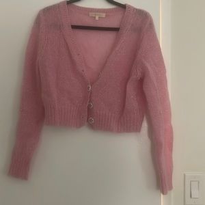 LoveShackFancy mohair cardigan
